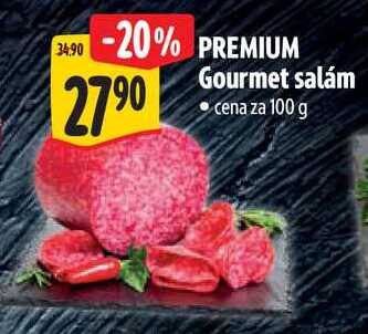 PREMIUM Gourmet salám, cena za 100 g
