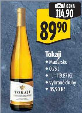 Tokaji, 0,75 l
