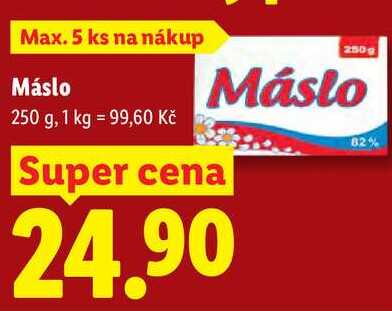 Máslo, 250 g