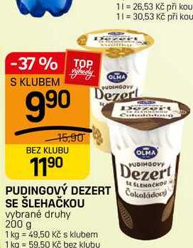 PUDINGOVÝ DEZERT SE ŠLEHAČKOU vybrané druhy 200 g 