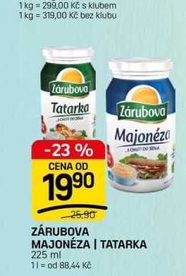ZÁRUBOVA MAJONÉZA | TATARKA 225 ml
