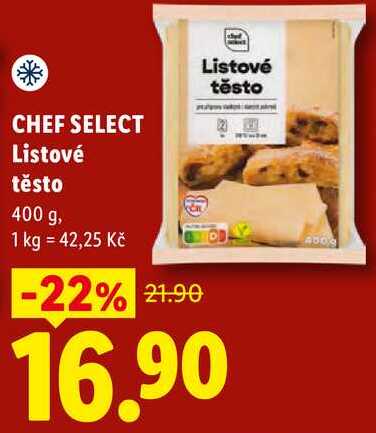CHEF SELECT Listové těsto, 400 g