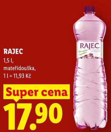 RAJEC, 1,5 l, mateřídouška