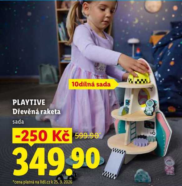PLAYTIVE Dřevěná raketa, sada