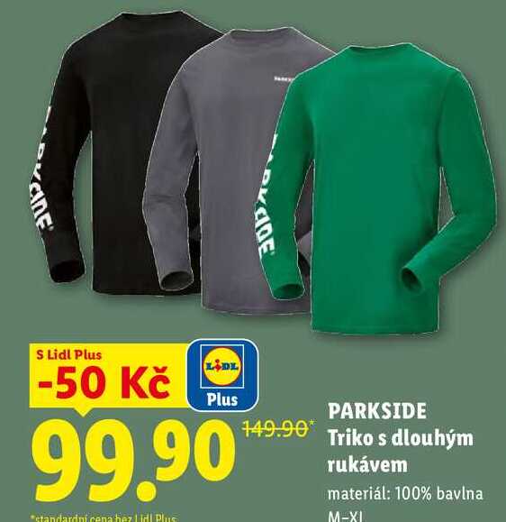 PARKSIDE Triko s dlouhým rukávem