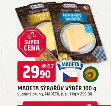 MADETA SÝRAŘŮV VÝBĚR 100 g