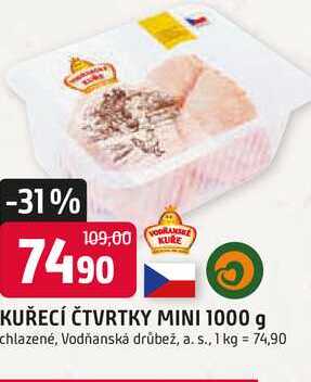 KUŘECÍ ČTVRTKY MINI 1000 g