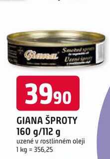 GIANA ŠPROTY 160 g/112 g