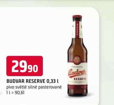 BUDVAR RESERVE 0,33 l