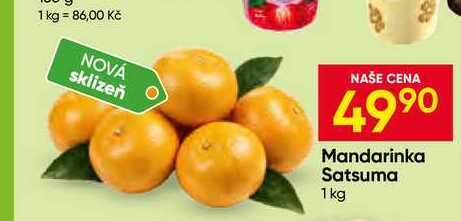 Mandarinka Satsuma 1kg