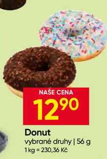 Donut vybrané druhy 56 g