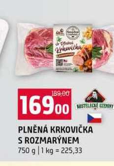 PLNĚNÁ KRKOVIČKA S ROZMARÝNEM 750 g