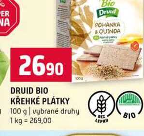 DRUID BIO KŘEHKÉ PLÁTKY 100 g vybrané druhy