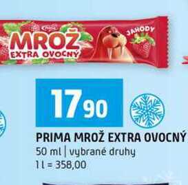 PRIMA MROŽ EXTRA OVOCNÝ 50 ml vybrané druhy