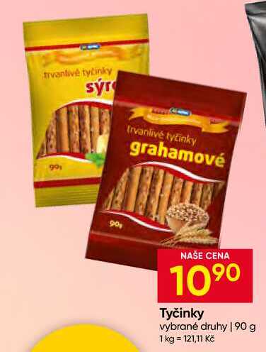 Tyčinky vybrané druhy 90 g
