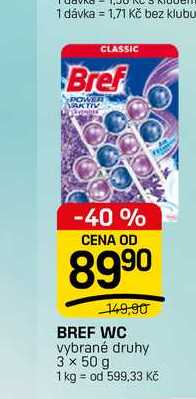 BREF WC vybrané druhy 3 x 50 g