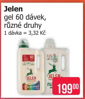 Jelen gel 60 dávek, různé druhy 