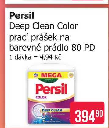 Persil Deep Clean Color prací prášek na barevné prádlo 80 PD