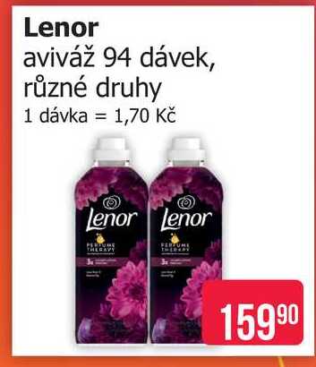 Lenor aviváž 94 dávek, různé druhy