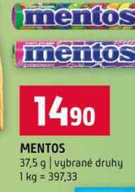 MENTOS 37,5 g vybrané druhy