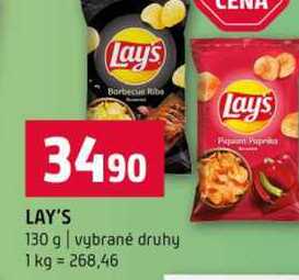 LAY'S 130 g vybrané druhy