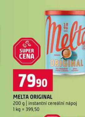 MELTA ORIGINAL 200 g instantni cereální nápoj 
