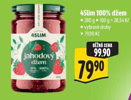 4Slim 100% džem, 280 g 
