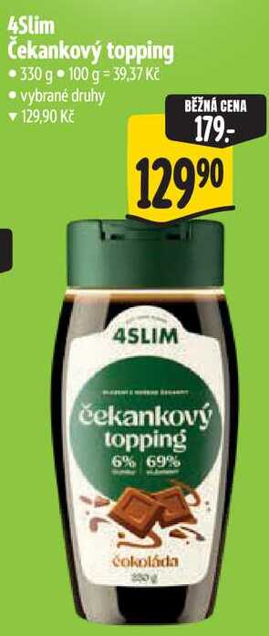 4Slim Čekankový topping, 330 g