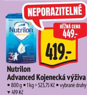 Nutrilon Advanced Kojenecká výživa, 800 g