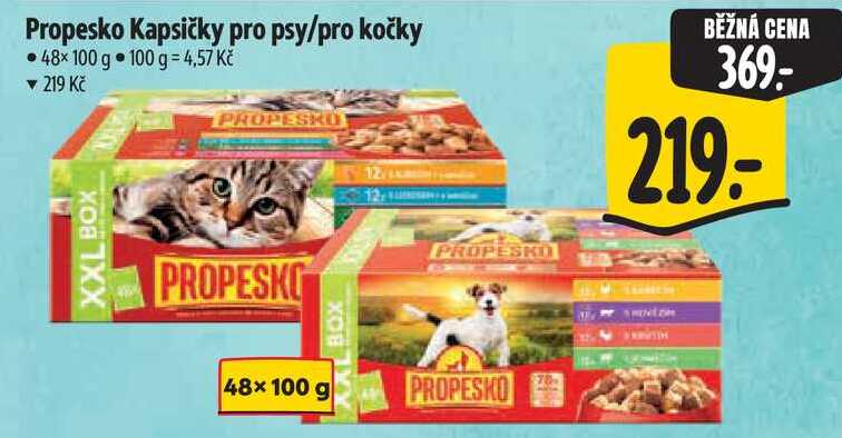 Propesko Kapsičky pro psy/pro kočky, 48x100 g