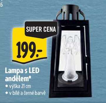 Lampa s LED andělem*