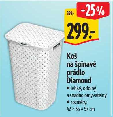 Koš na špinavé prádlo Diamond