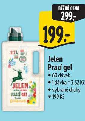 Jelen Prací gel, 60 dávek