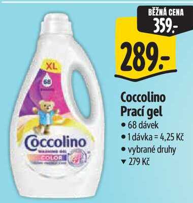 Coccolino Prací gel, 68 dávek