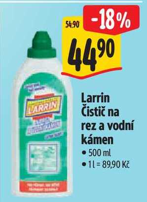 Larrin Čistič na rez a vodní kámen, 500 ml