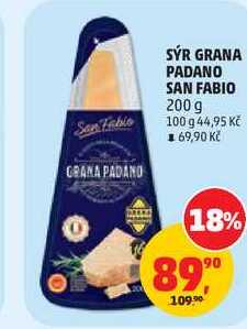 SÝR GRANA PADANO SAN FABIO, 200 g