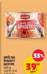 SMĚS NA ŠPAGETY GUSTITO, 400 g
