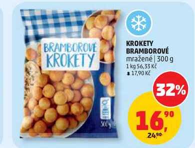 KROKETY BRAMBOROVÉ mražené, 300 g