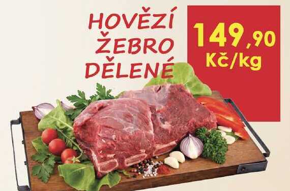 Hovězí žebro dělené 1kg