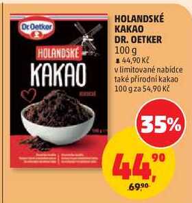 HOLANDSKÉ KAKAO DR. OETKER, 100 g  