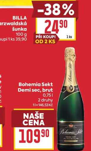 Bohemia Sekt Demi sec, brut 0,75l