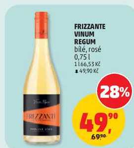 FRIZZANTE VINUM REGUM bílé, 0,75 l