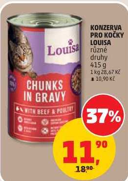 KONZERVA PRO KOČKY LOUISA různé druhy, 415 g