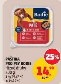 PAŠTIKA PRO PSY BODIE různé druhy, 300 g