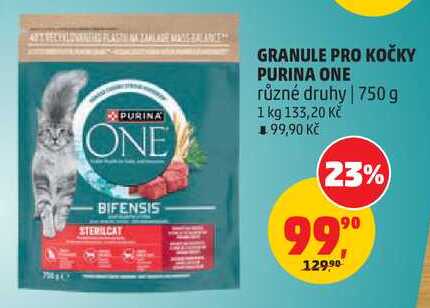 GRANULE PRO KOČKY PURINA ONE různé druhy, 750g