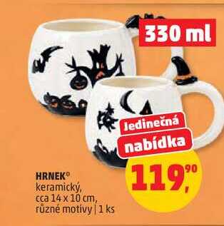 HRNEK keramický, cca 14 x 10 cm, různé motivy, 1 ks 