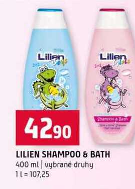LILIEN SHAMPOO & BATH 400 ml vybrané druhy