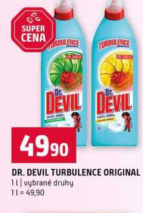 DR. DEVIL TURBULENCE ORIGINAL 1l vybrané druhy