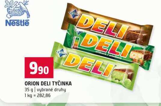 ORION DELI TYČINKA 35 g vybrané druhy