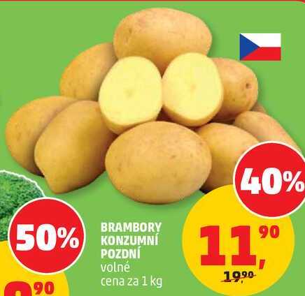 BRAMBORY KONZUMNÍ POZDNÍ volné, 1 kg